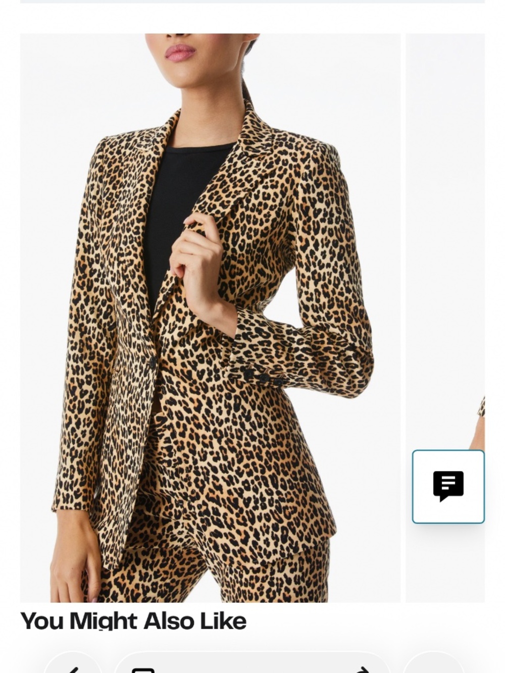 Breann Leopard Print Blazer ALICE + OLIVIA Size 6